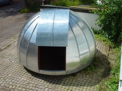 Titan-Zink-Kuppel gefalzt